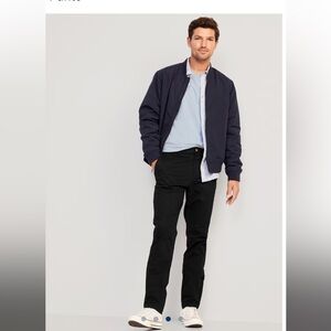 EUC. 28x30 Old Navy Slim flex-fit, men’s chino/khaki black pants.